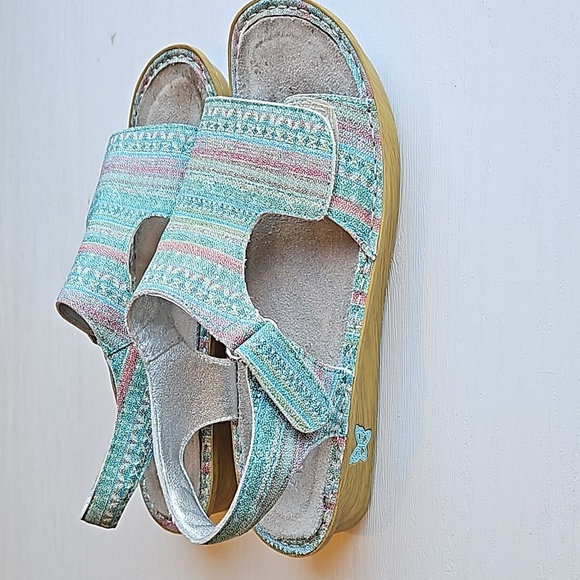 Alegria Teal Viki Seascape Sandals 41 / 10.5-11 - Picture 8 of 10